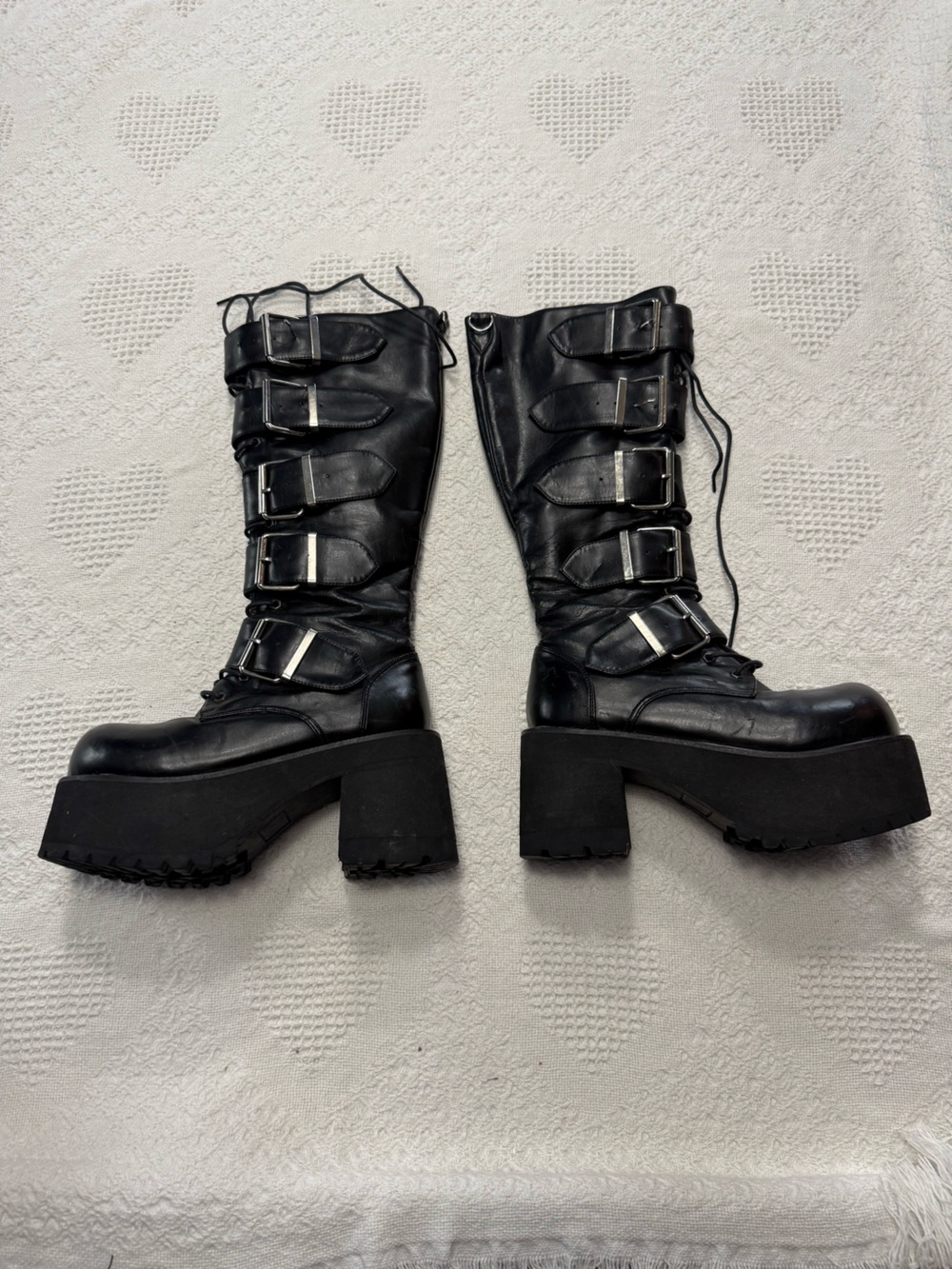 Demonia Ranger-318 Platform Boots with Buckles (7)